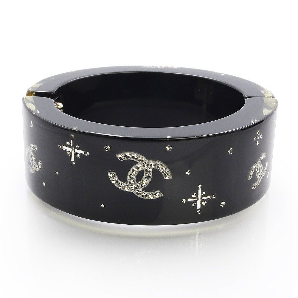 シャネル ココマーク ラインストーン バングル ブレスレット 黒 マグネット式 楽天市場】CHANEL シャネル ココマーク バングル ブレスレット 開閉式