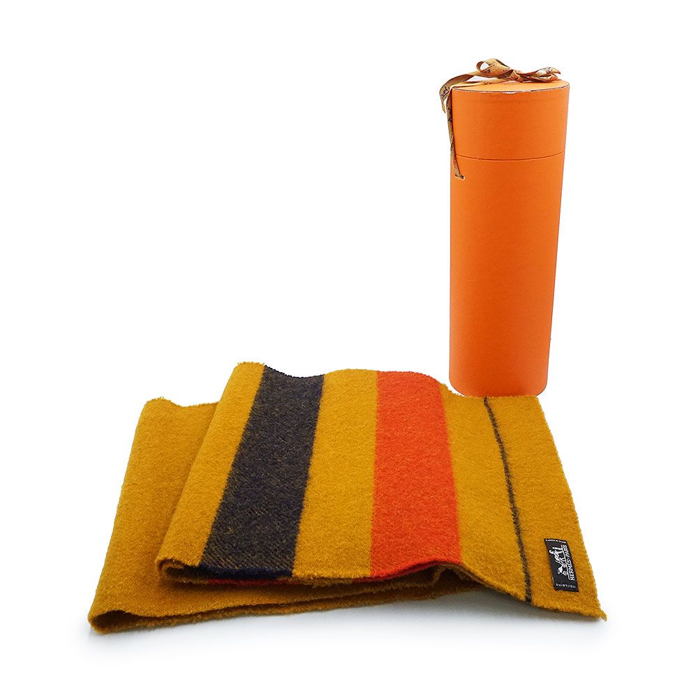 エルメス HERMES マフラー ロカバール LAINE ウール 100% 美品