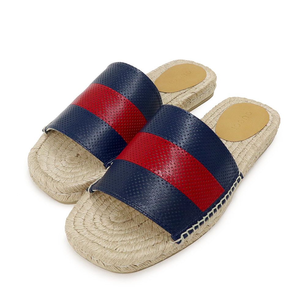 グッチ GUCCI サンダル エスパドリーユ シェリーライン GUCCI - 激レア 新品 GUCCI グッチ サンダル エスパドリーユ シェリー