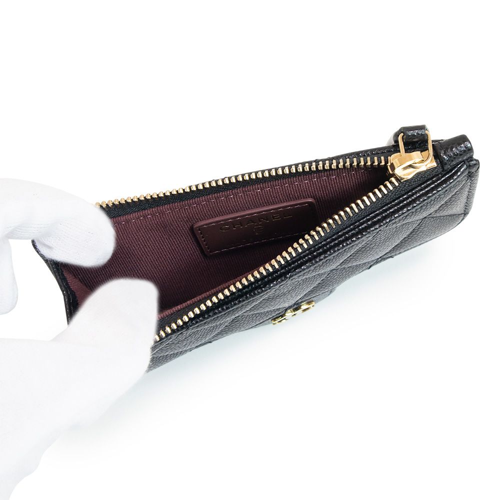 シャネル マトラッセ クラシック ジップ コインケース 小銭入れ 財布