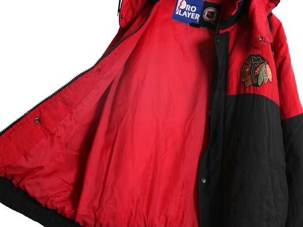 お得なクーポン配布中!】 90s ブラックホークス フード 付き 中綿