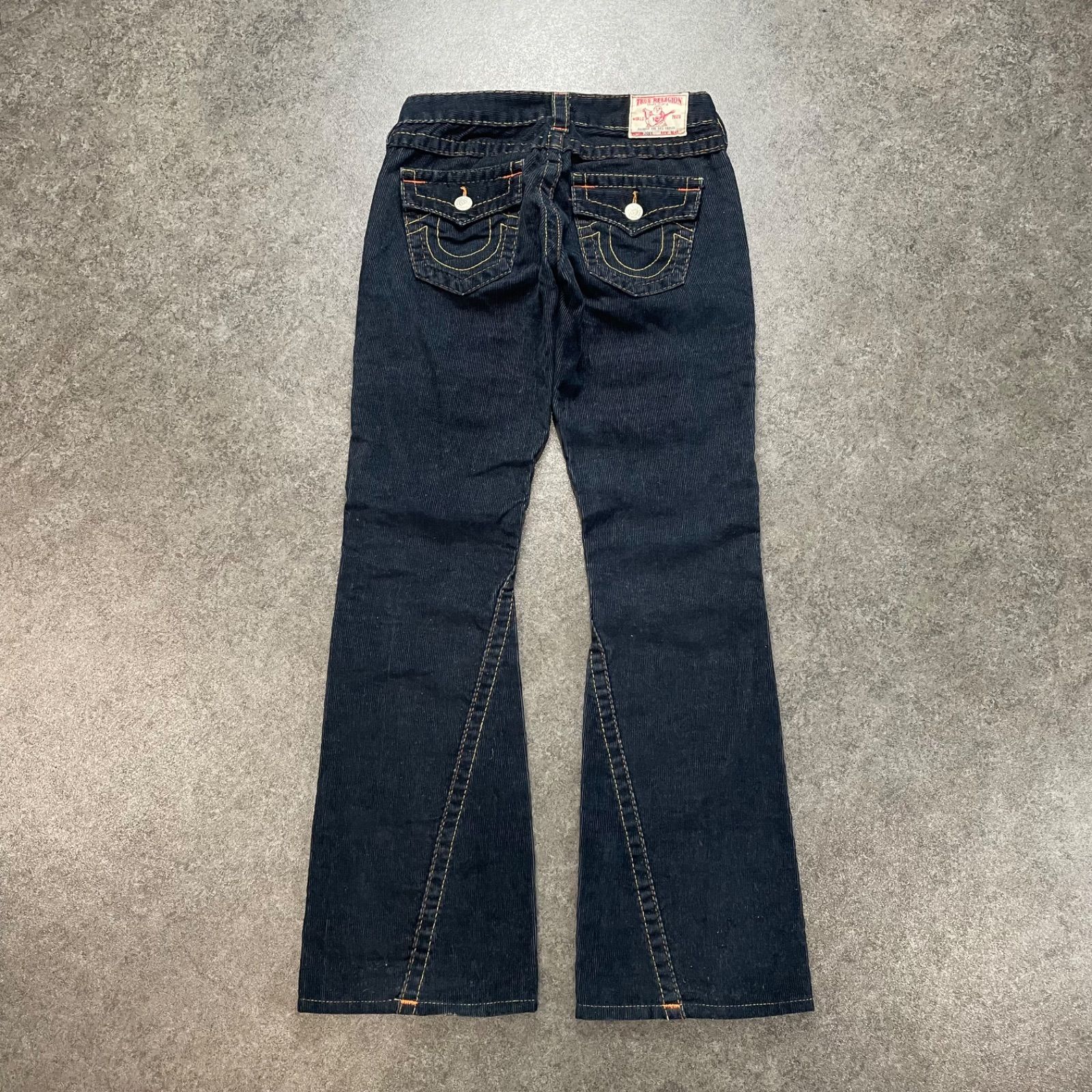 【美品】 トゥルーレリジョン デニム フレア ブーツカット JOEY BIG T USA製 Y2K TRUE RELIGION JOEY BIG T Flare Jeans Bootcut MosGreen