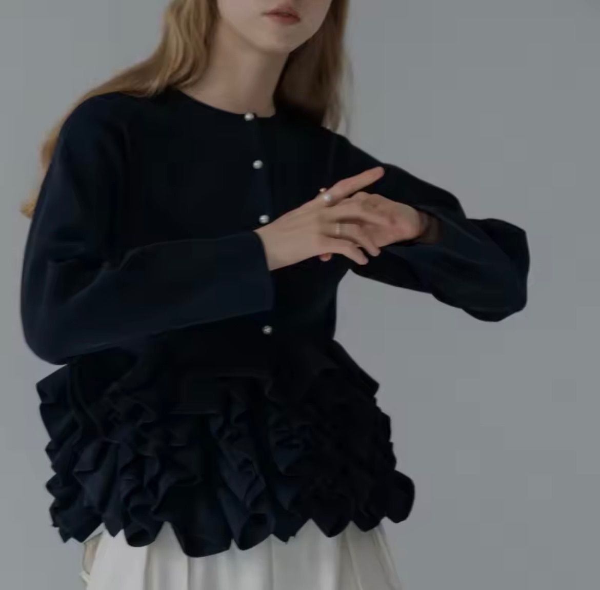 BLACK FRIDAY SALE!【新品】スワンカーディガン ピンク ブラック