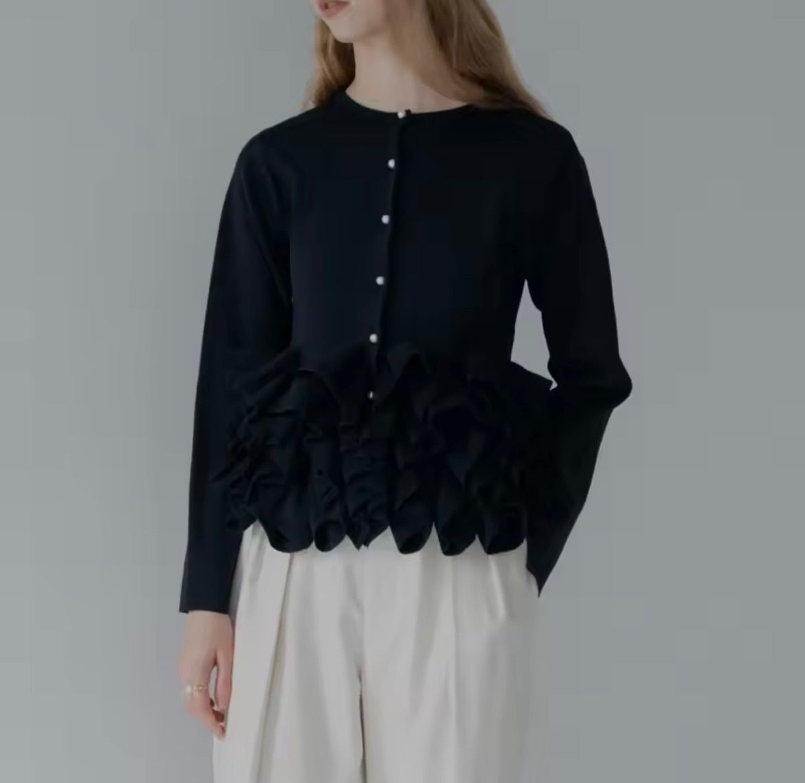 BLACK FRIDAY SALE!【新品】スワンカーディガン ピンク ブラック