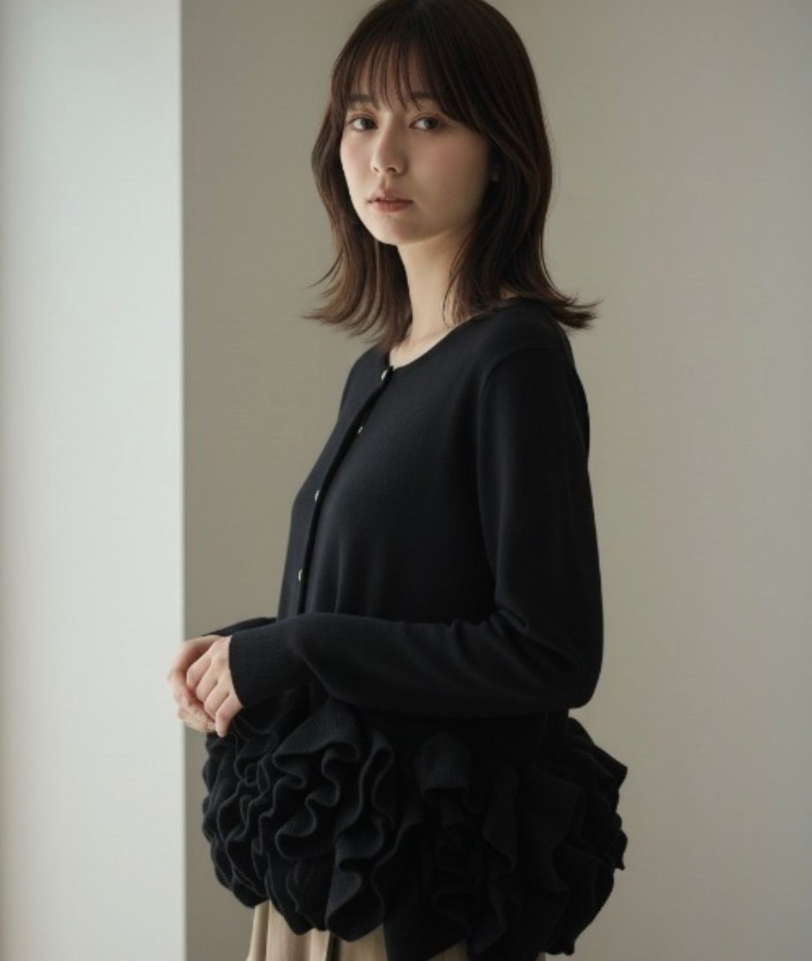 BLACK FRIDAY SALE!【新品】スワンカーディガン ピンク ブラック