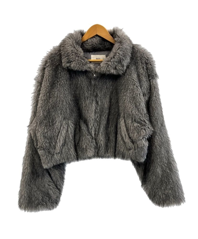 ミリアフィニティ Mili affinity フェイクファー ショート丈 ダブル