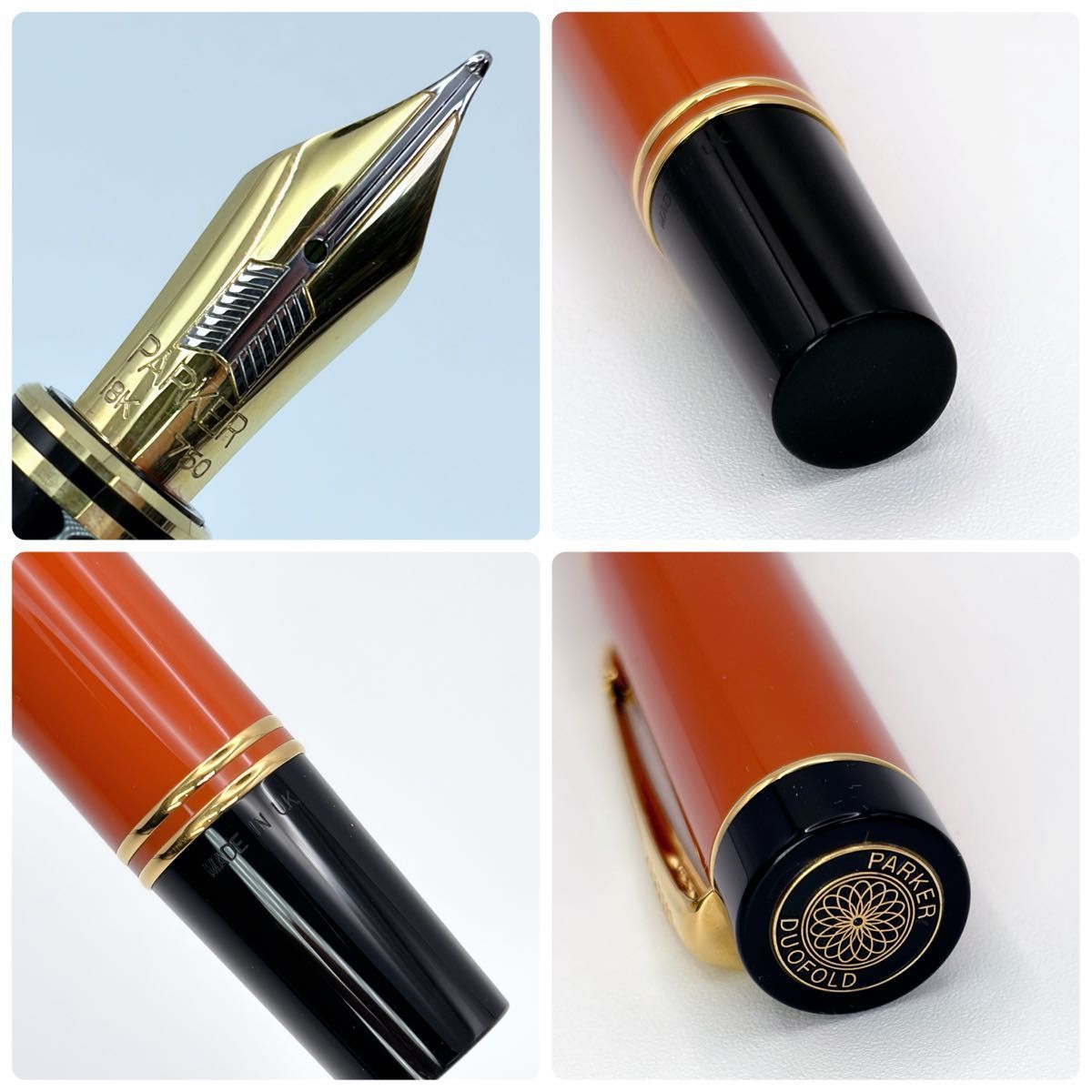 希少 PARKER パーカー 万年筆 DUOFOLD デュオフォールド 18K Mニブ
