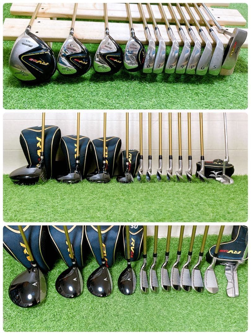 H ミズノ RV03 初心者オススメ ゴルフクラブセット FLEX R 右利き