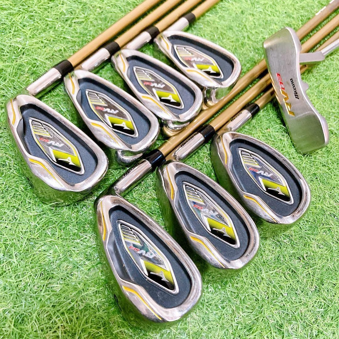 H ミズノ RV03 初心者オススメ ゴルフクラブセット FLEX R 右利き