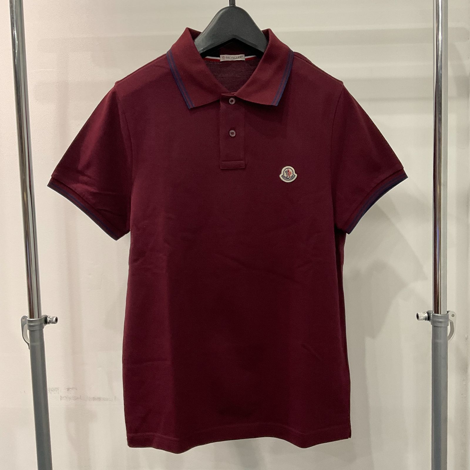 モンクレール ロゴワッペンポロシャツ ボルドー マリアポロマニカ