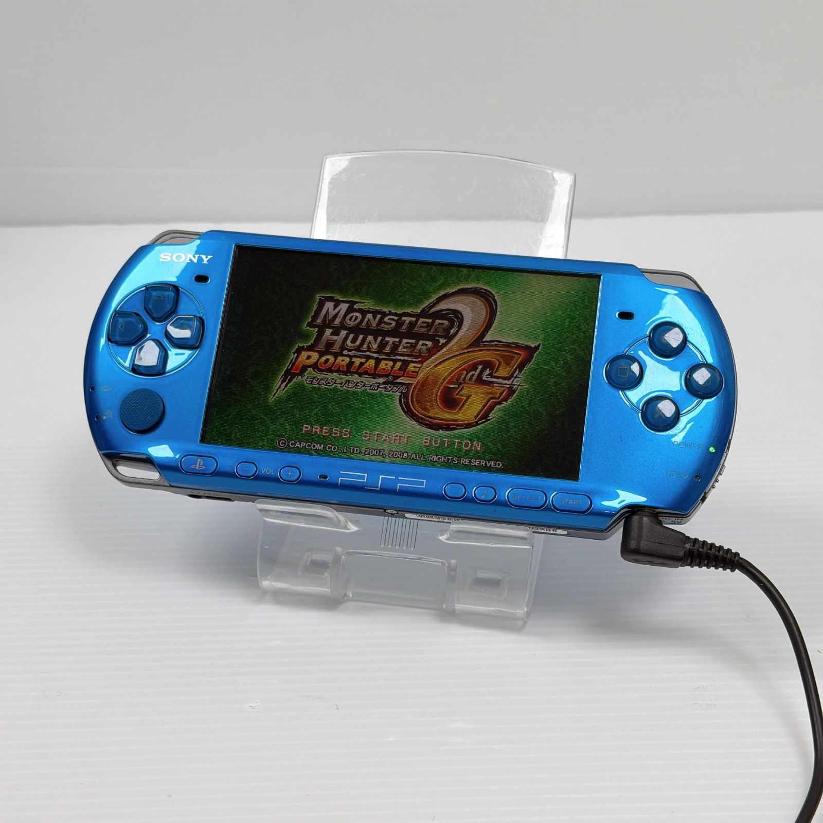 美品 PSP 3000 バイブラントブルー 遊べるセット 動作確認済み FW6.60