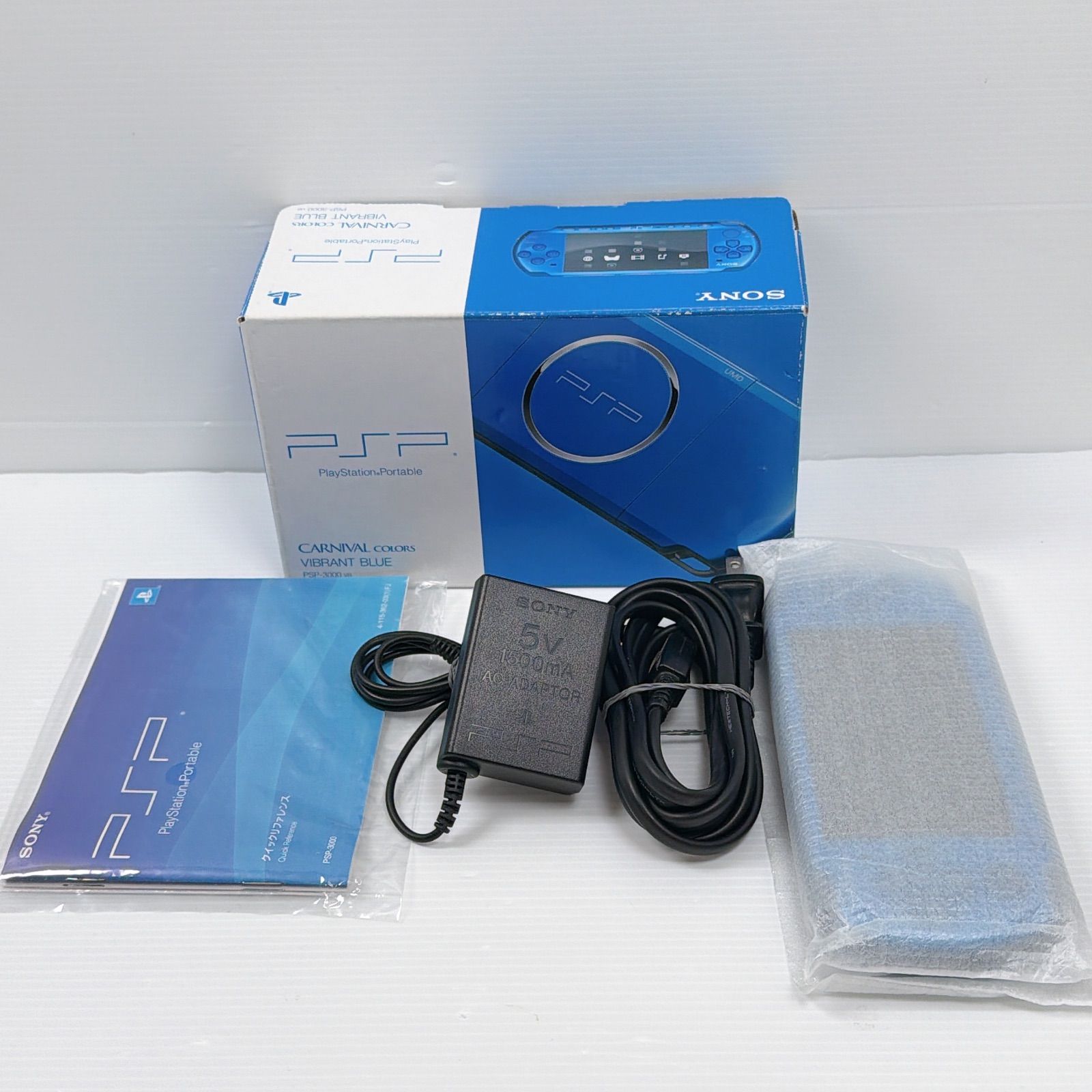 SONY PlayStationPortable セット 美品 PSP 3000 バイブラントブルー 遊べるセット 動作確認済み FW6.60