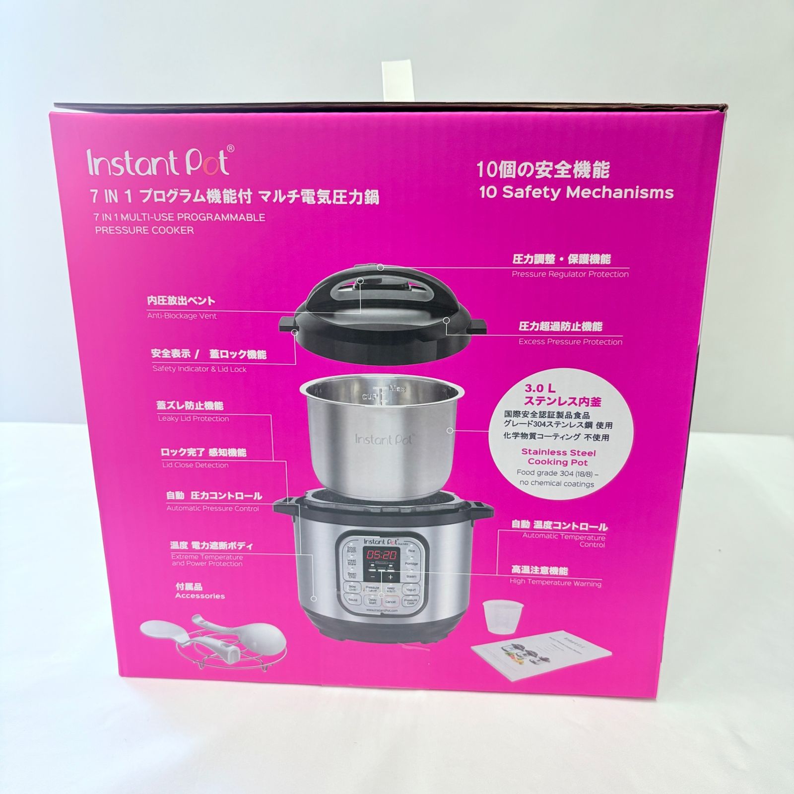 マルチ電気圧力鍋 Instant Pot 1台7役 3.0L 未使用】Instant Pot インスタントポット DUO mini 3.0L 7in1