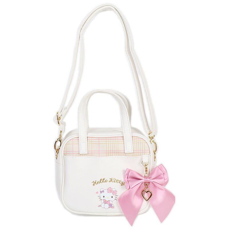 ハローキティ  ショルダー付きミニボストンバッグ ミニトート 斜め掛け 2WAY 子ども キッズ サンリオ sanrio キャラクター