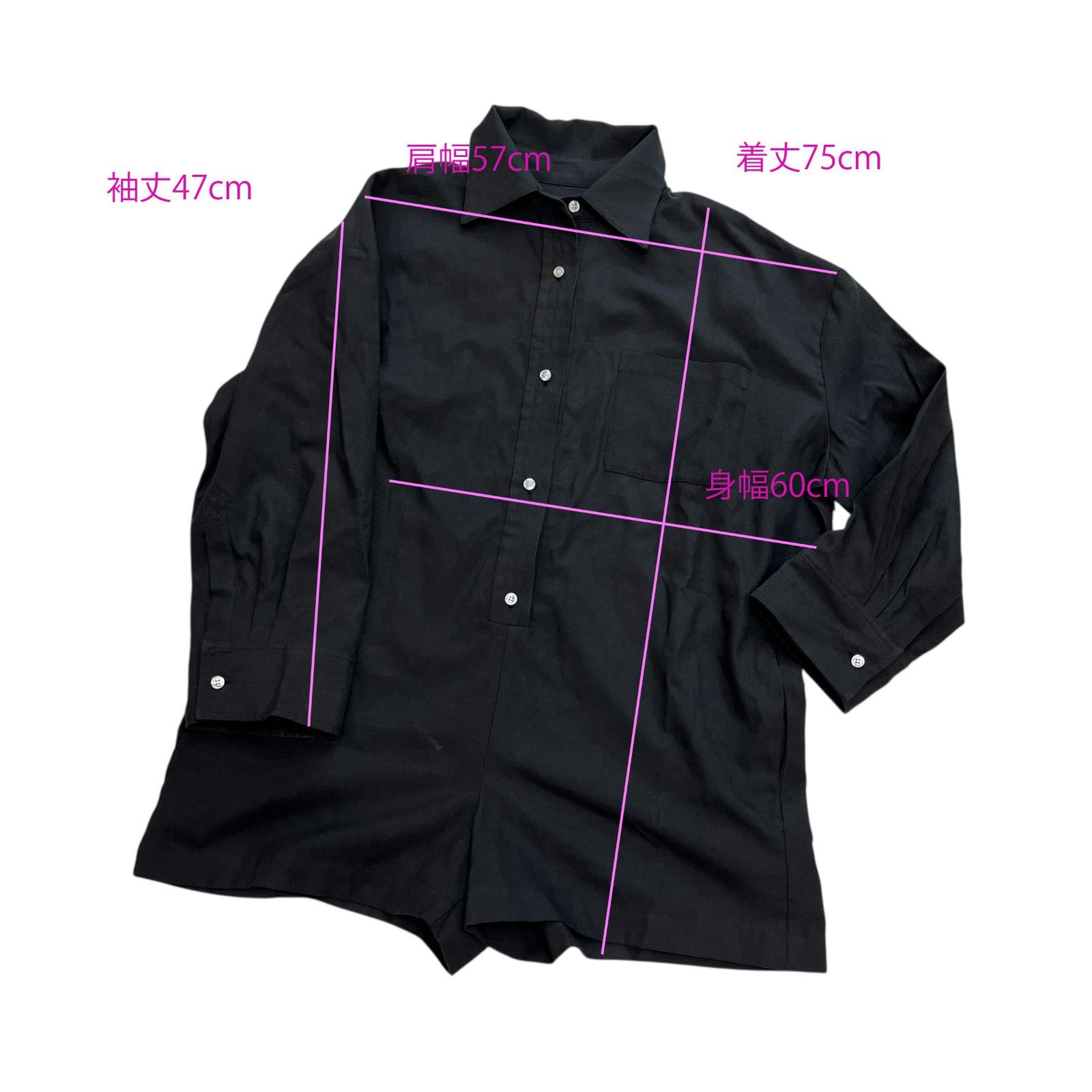 中古○searoomlynn/ シール―ムリン○ OXFORD シャツロンパース