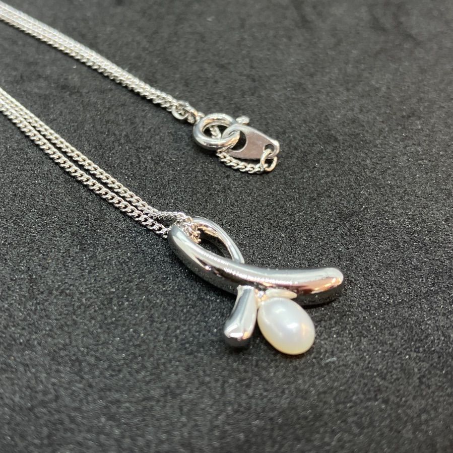 ★TASAKI ダブルパールネックレス　タサキ　レディース　本真珠 タサキ田崎 TASAKI パールネックレス ホワイト レディース シルバー