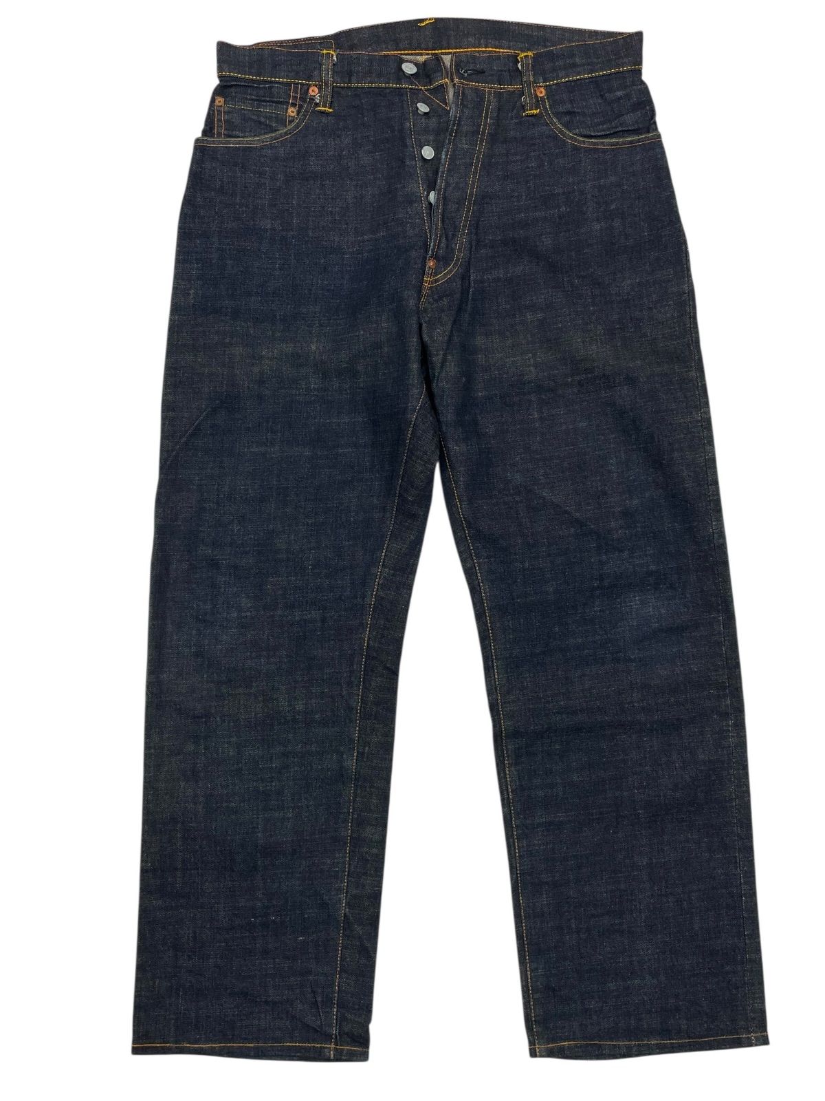 極美品 34×35 EVISU 節約 エヴィス 2001 家紋 カモメ 刺繍ジーンズ