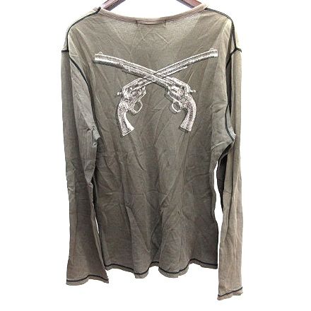 ロアー roar カットソー Tシャツ ロンT ラウンドネック プリント 長袖