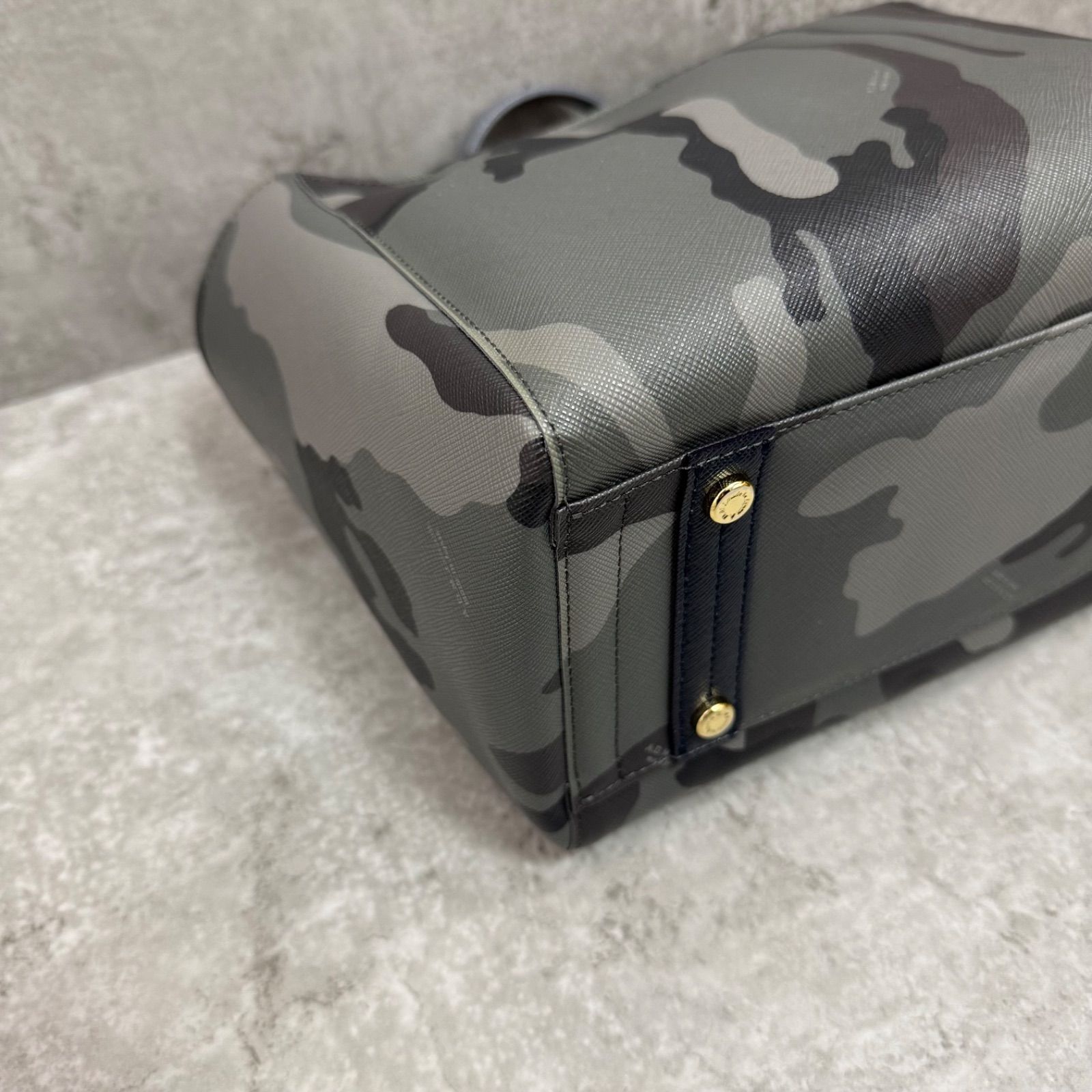 美品】A.D.M.J. ADMJ カモフラ トートバッグ ハンドバッグ 迷彩