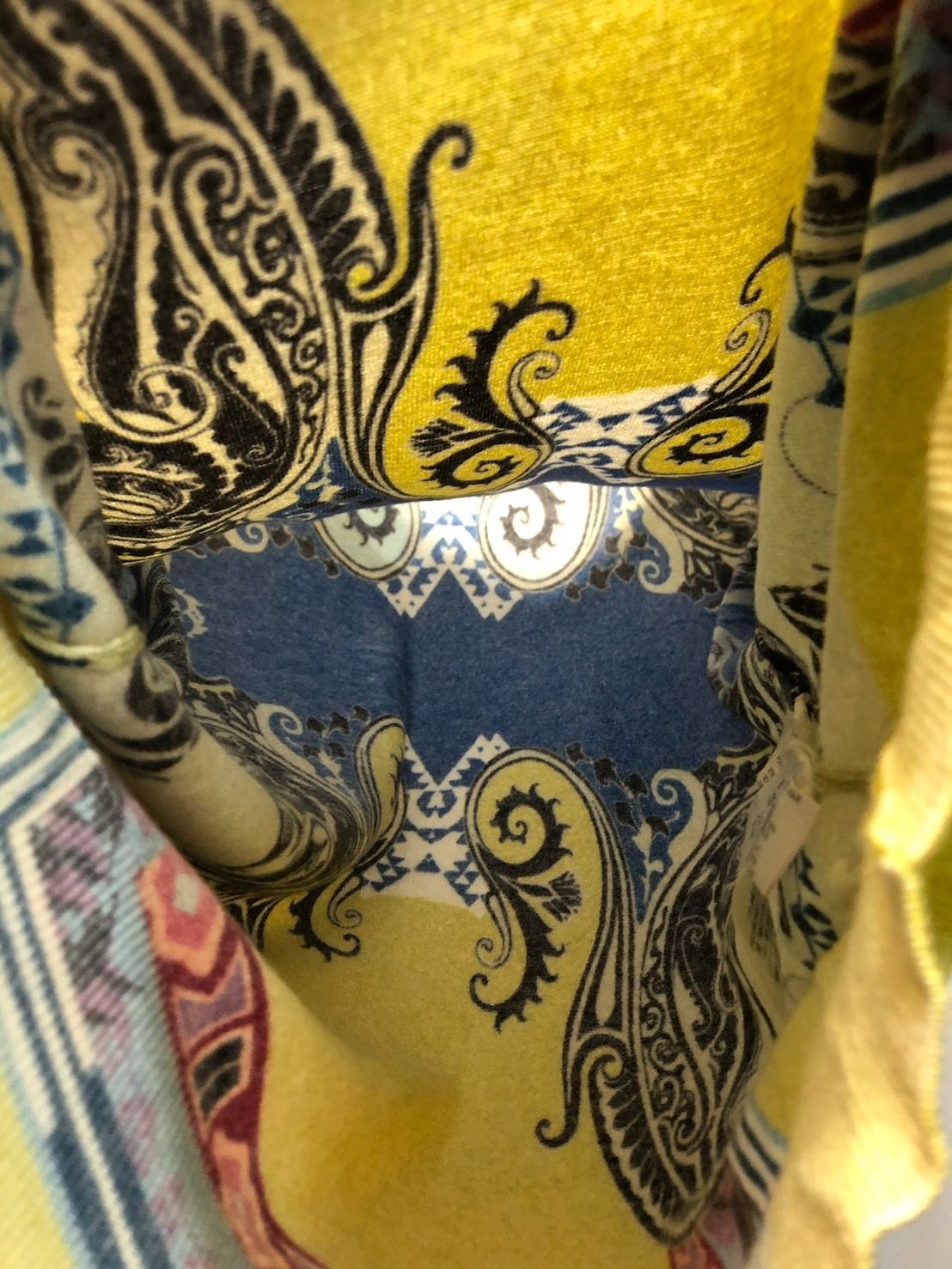 ◇ETRO エトロ Vネック ニット サイズ：44 ペイズリー柄 シルク