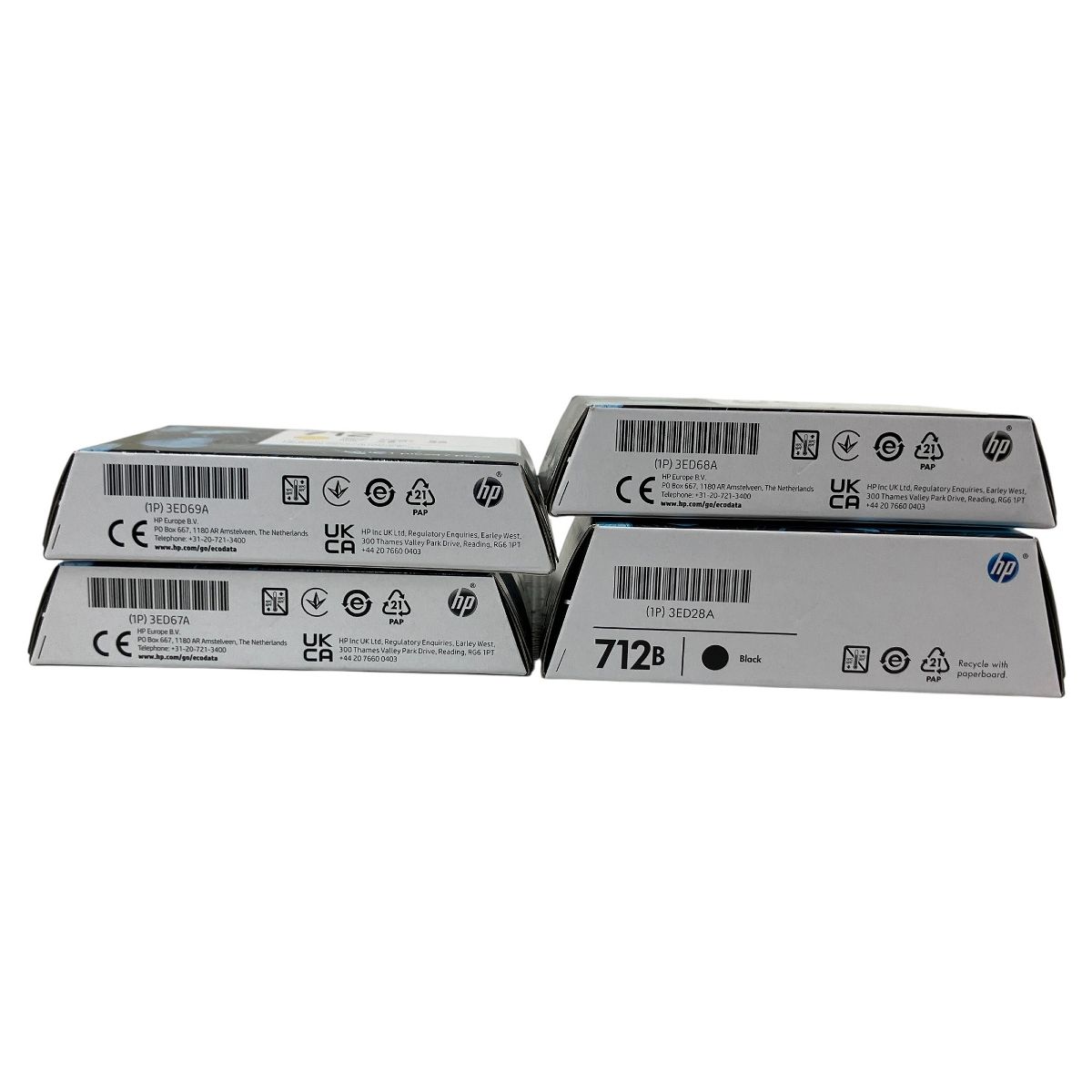 hp HP712 ブラック シアン イエロー マゼンダ トナー インク 4色セット