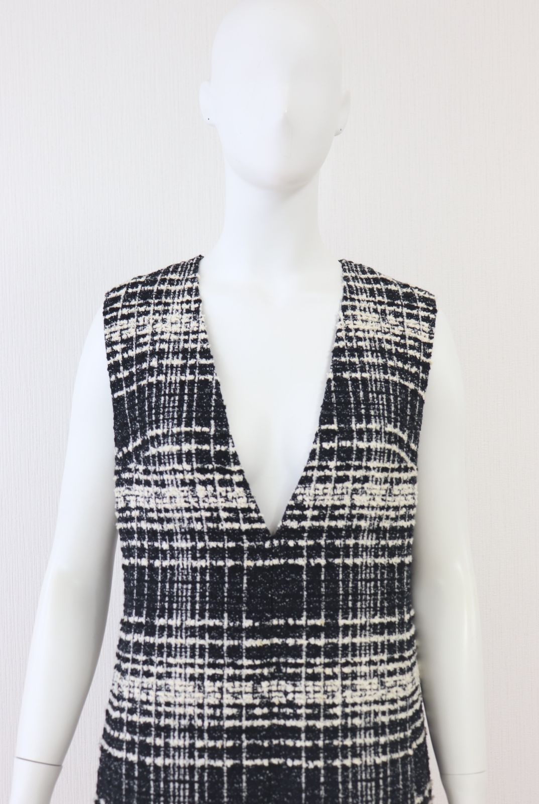 ルネ フランスACT3社製 定価13万円 ツイードワンピース ルネ フランスACT3社製 定価13 ツイードワンピース