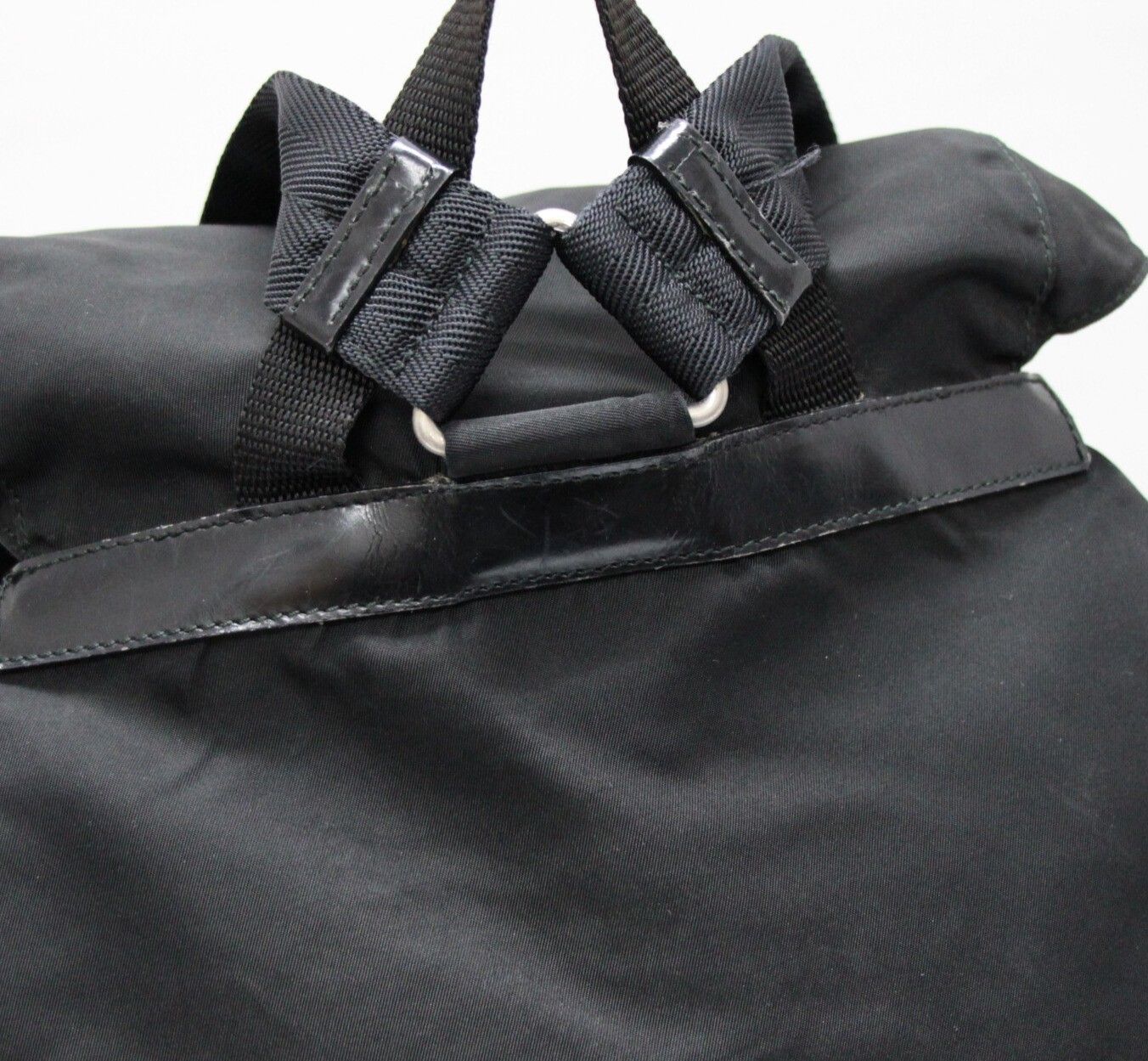 PRADA プラダ バックパック リュックサック 三角ロゴ ナイロン 黒 大