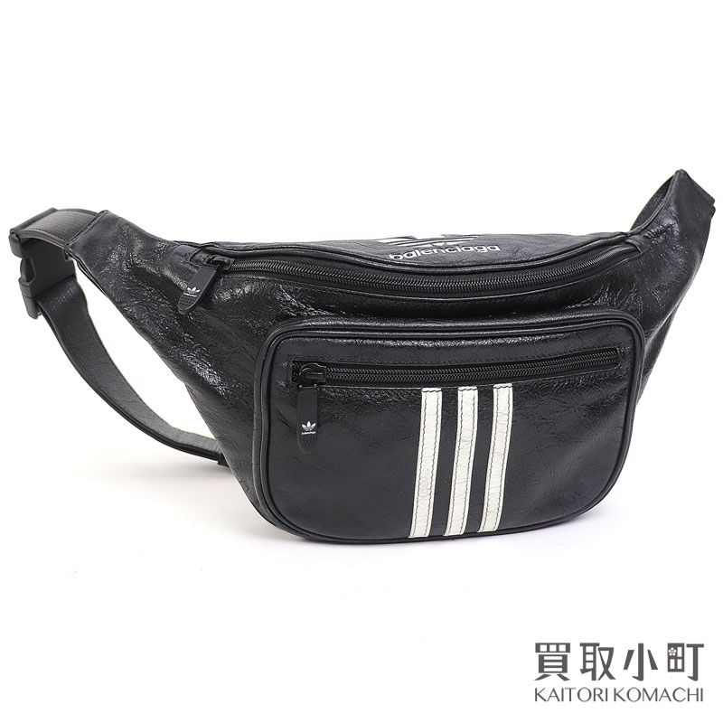超極美品 バレンシアガ アディダス スリーライン ショルダー メンズ バッグ 美品 バレンシアガ アディダス ショルダーバッグ 斜め掛け メンズ