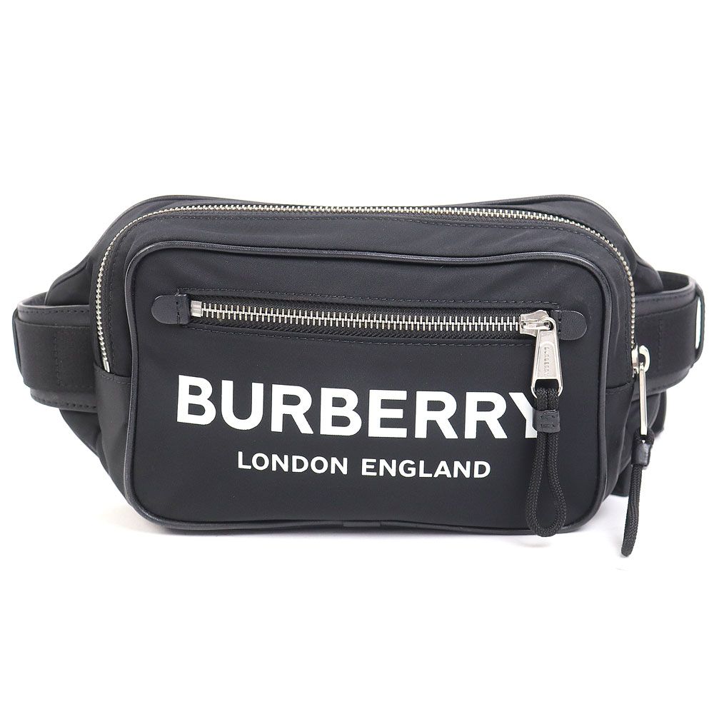 バーバリー ボディバッグ ロゴプリント ナイロン ベルトバッグ
