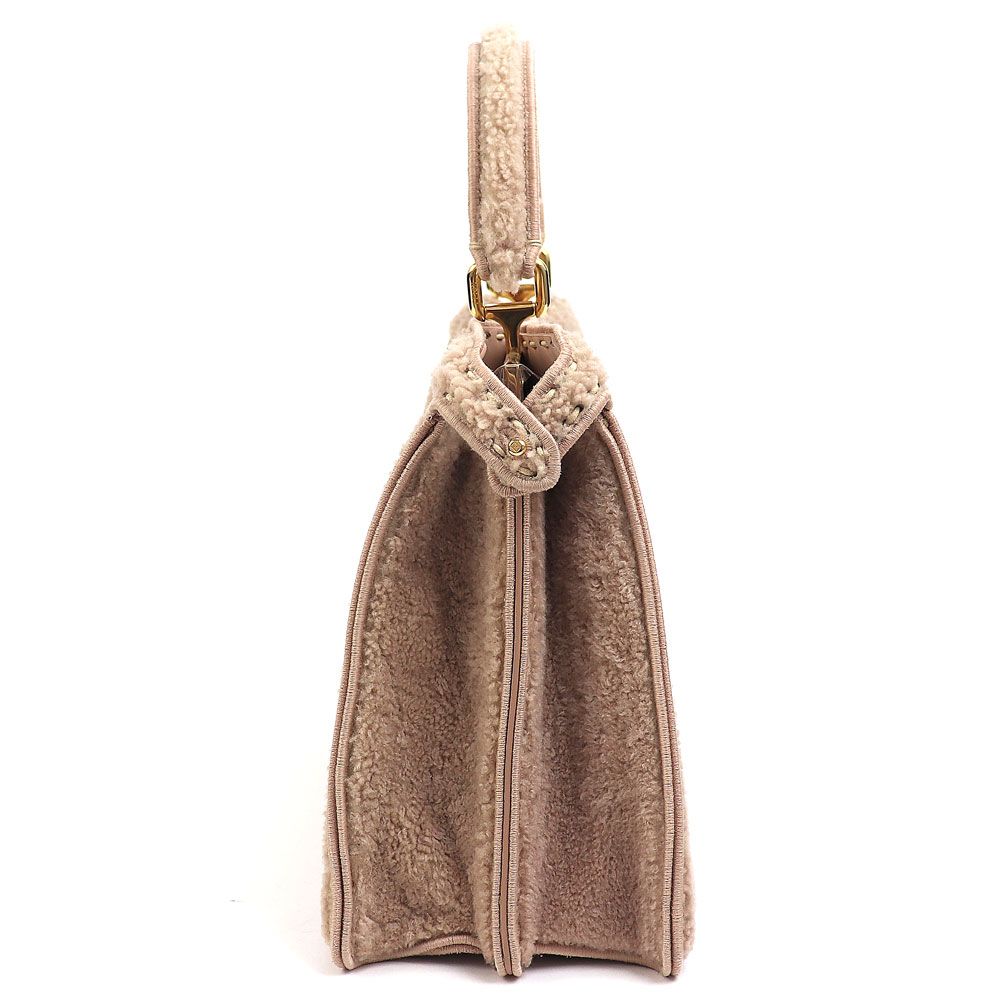 フェンディピーカブー アイシーユー ミディアム ハンドバッグ ムートン