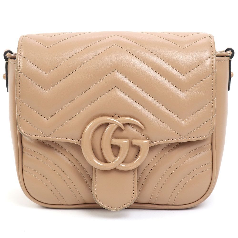 グッチ GGマーモント キルティング ショルダーバッグ スモール