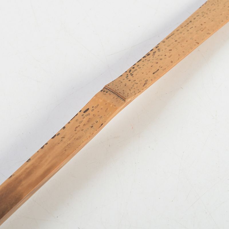 茶道具 影林宗篤作 茶杓 銘「花菖蒲」 前大徳 福本積應書付 共筒・共箱