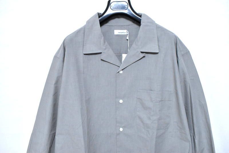 新品 nanamica Open Collar End On End Shirt【L】【XL】 S25SG063 H