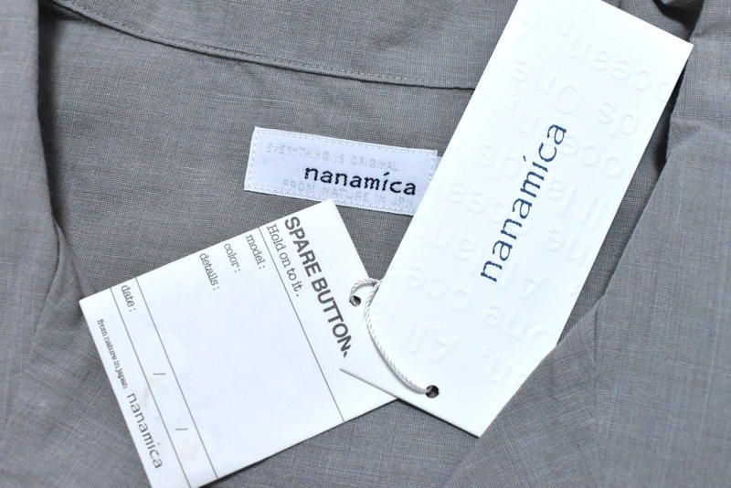 新品 nanamica Open Collar End On End Shirt【L】【XL】 S25SG063 H