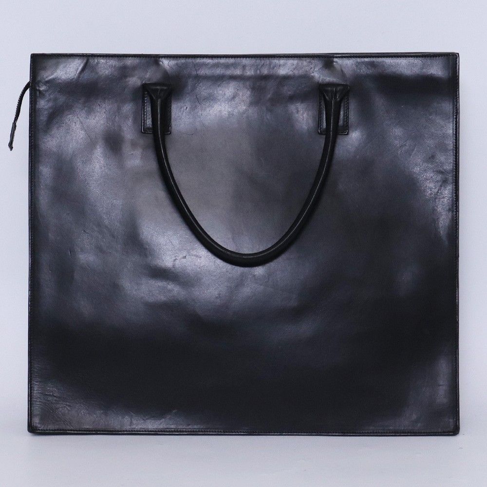 ANN DEMEULEMEESTER レザートートバッグ ブラック - メルカリ