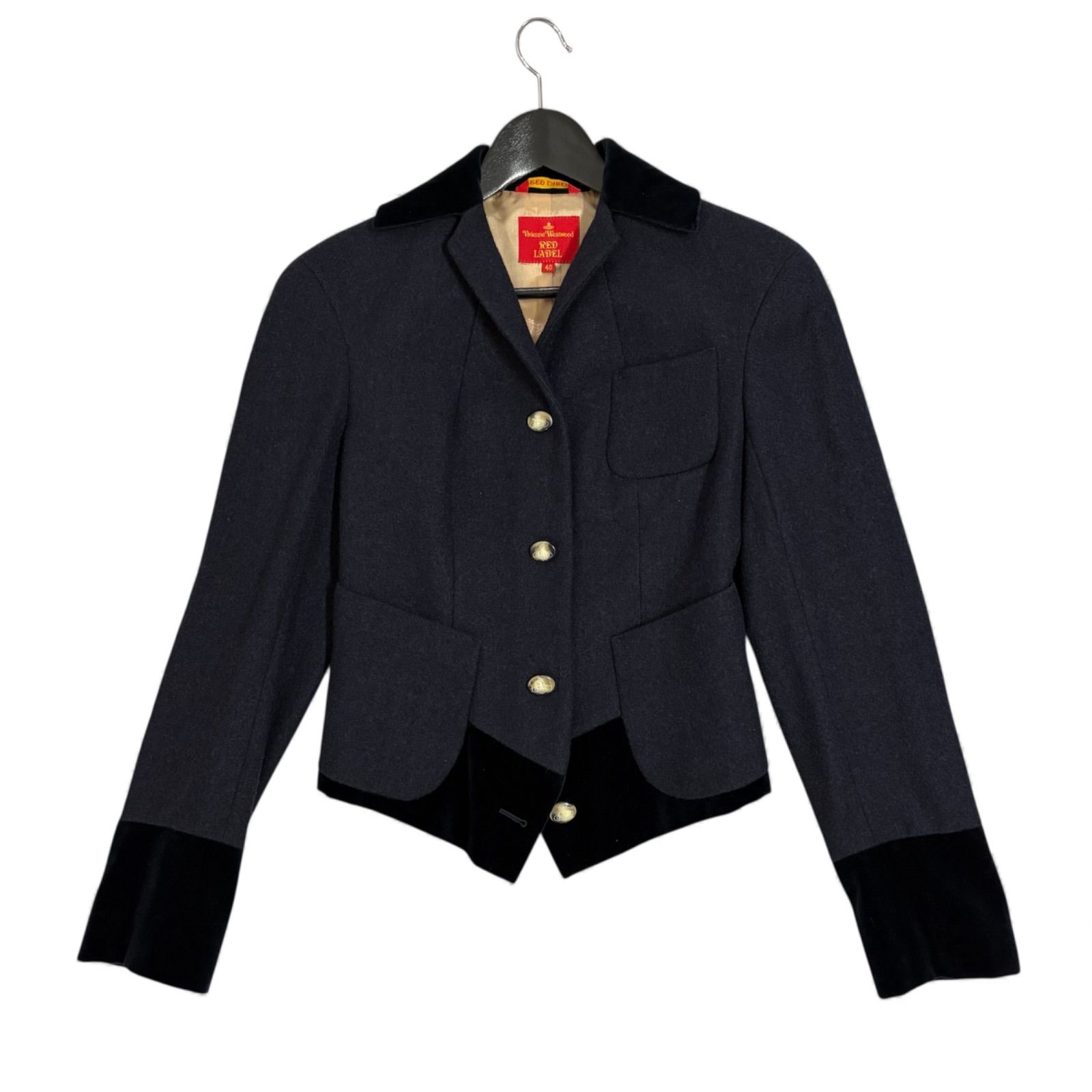 ✨極美品✨ヴィヴィアンウエストウッド　テーラードジャケット　オーブボタン　ウール 極美品✨Vivienne Westwood RED LABEL ヴィヴィアンウエストウッド