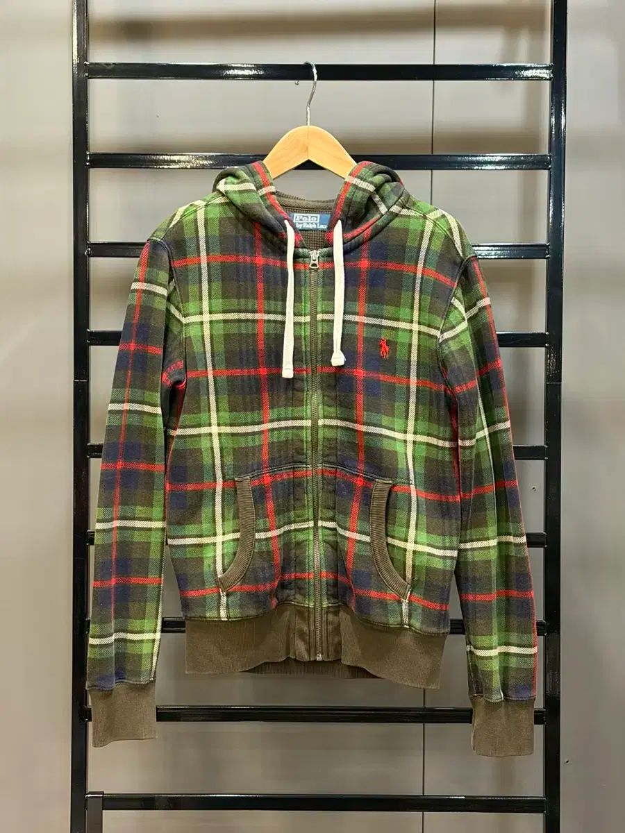 (S) ポロラルフローレン CHECK フード ジップアップ 4 5