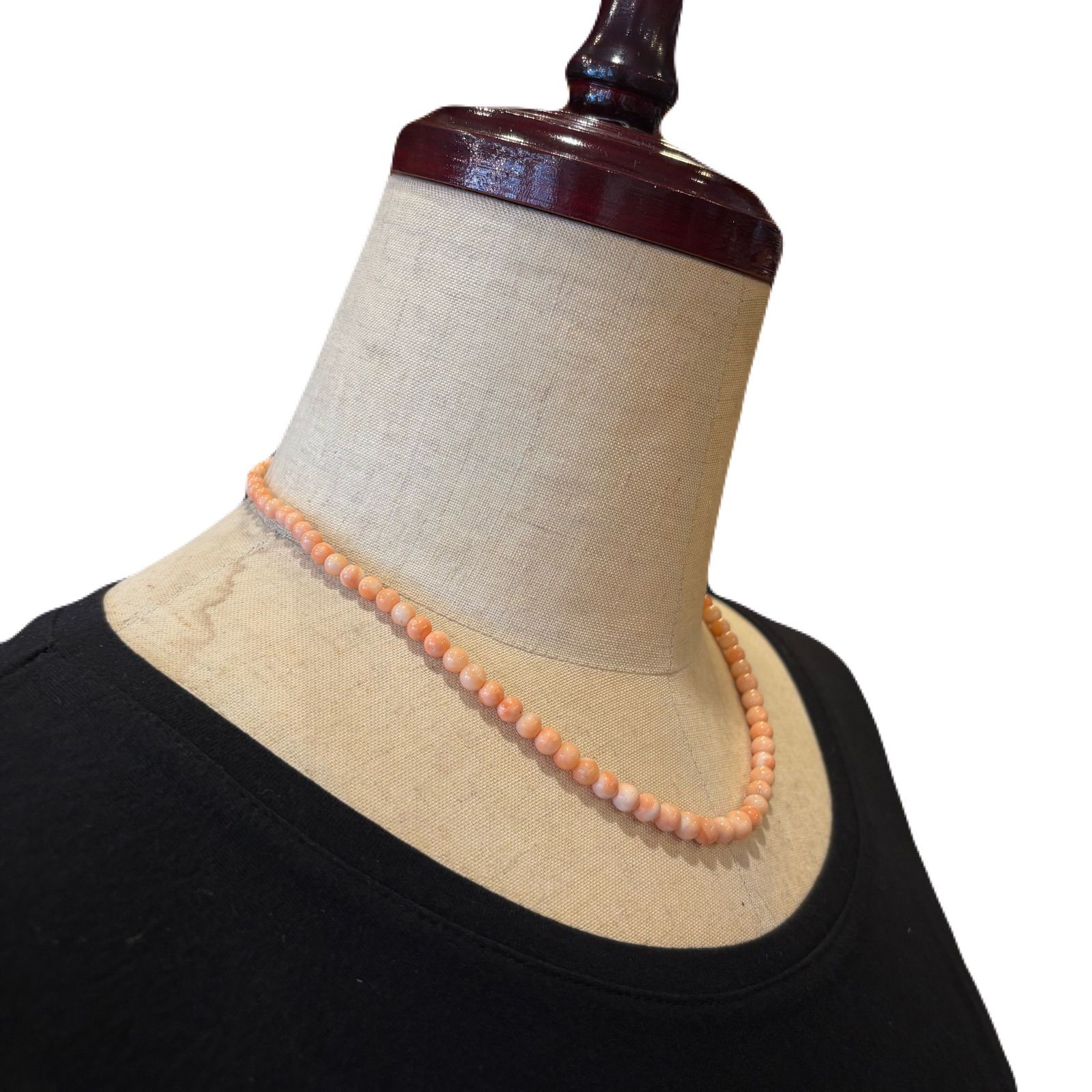 桃珊瑚 ネックレス 楽天市場】≪ブラックフライデー15％OFF≫ 桃珊瑚9〜19ミリ玉53センチ