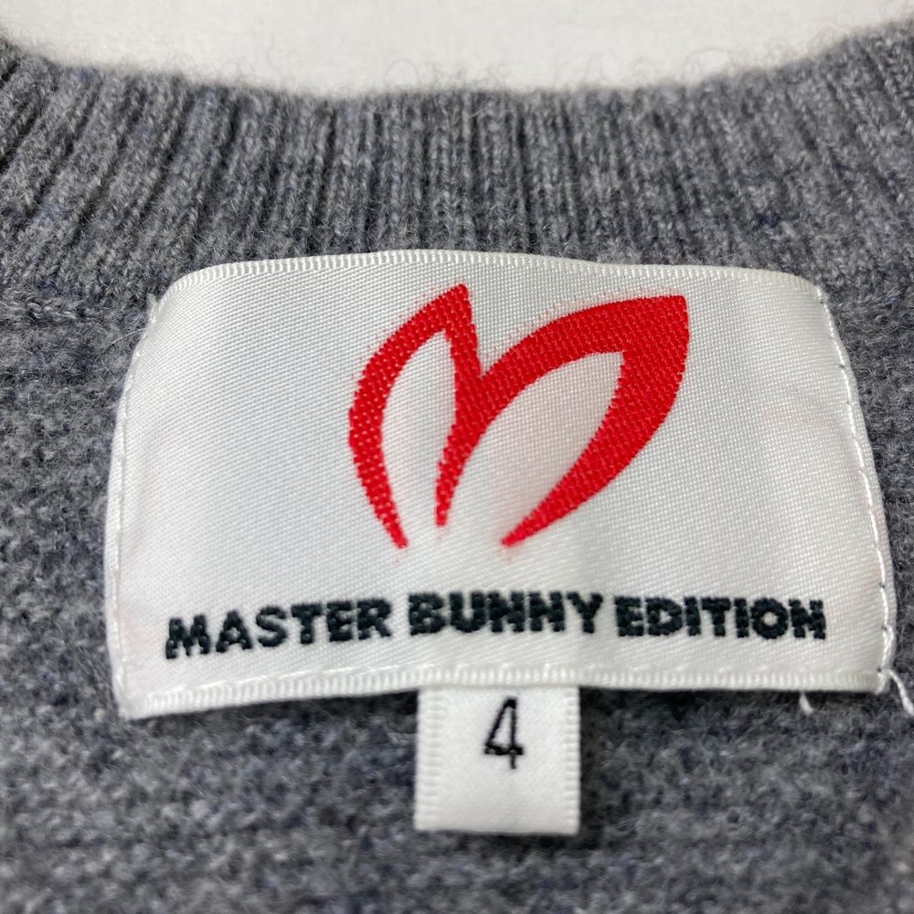 MASTER BUNNY EDITION カシミヤ100% セーター サイズ4 MASTER BUNNY EDITION セーター カシミヤ100% グレー MASTER BUNNY