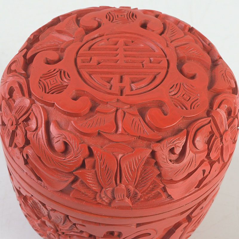 中国 堆朱 堆黒 花雕 香合 棗 4点まとめて V S378 - メルカリ