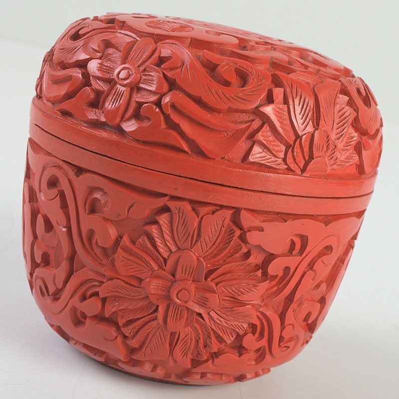 中国 堆朱 堆黒 花雕 香合 棗 4点まとめて V S378 - メルカリ