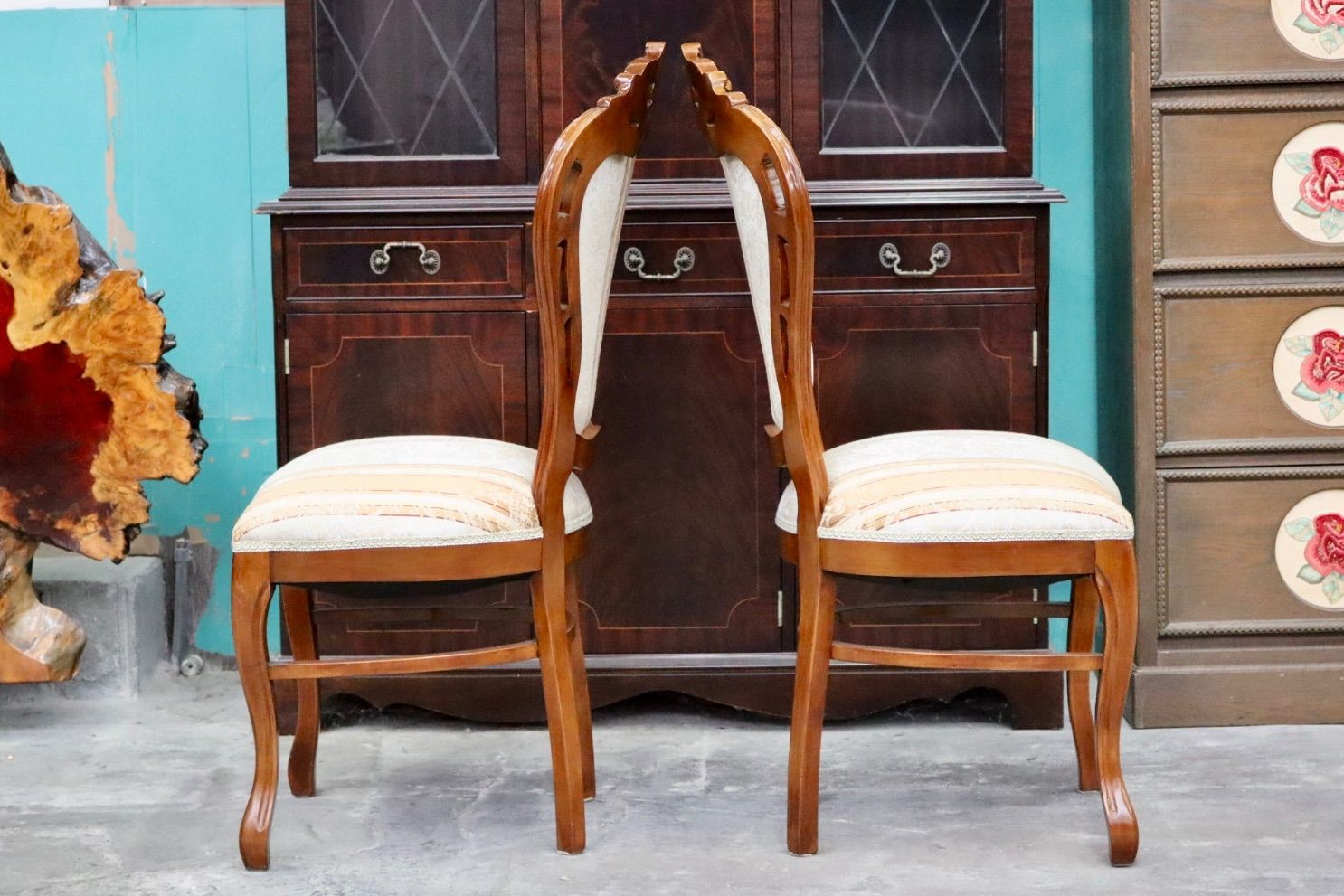 GMIK102C○イタリア製 アンティーク ダイニングチェア アームレスチェア GMIK102C○イタリア製 アンティーク ダイニングチェア アームレスチェア