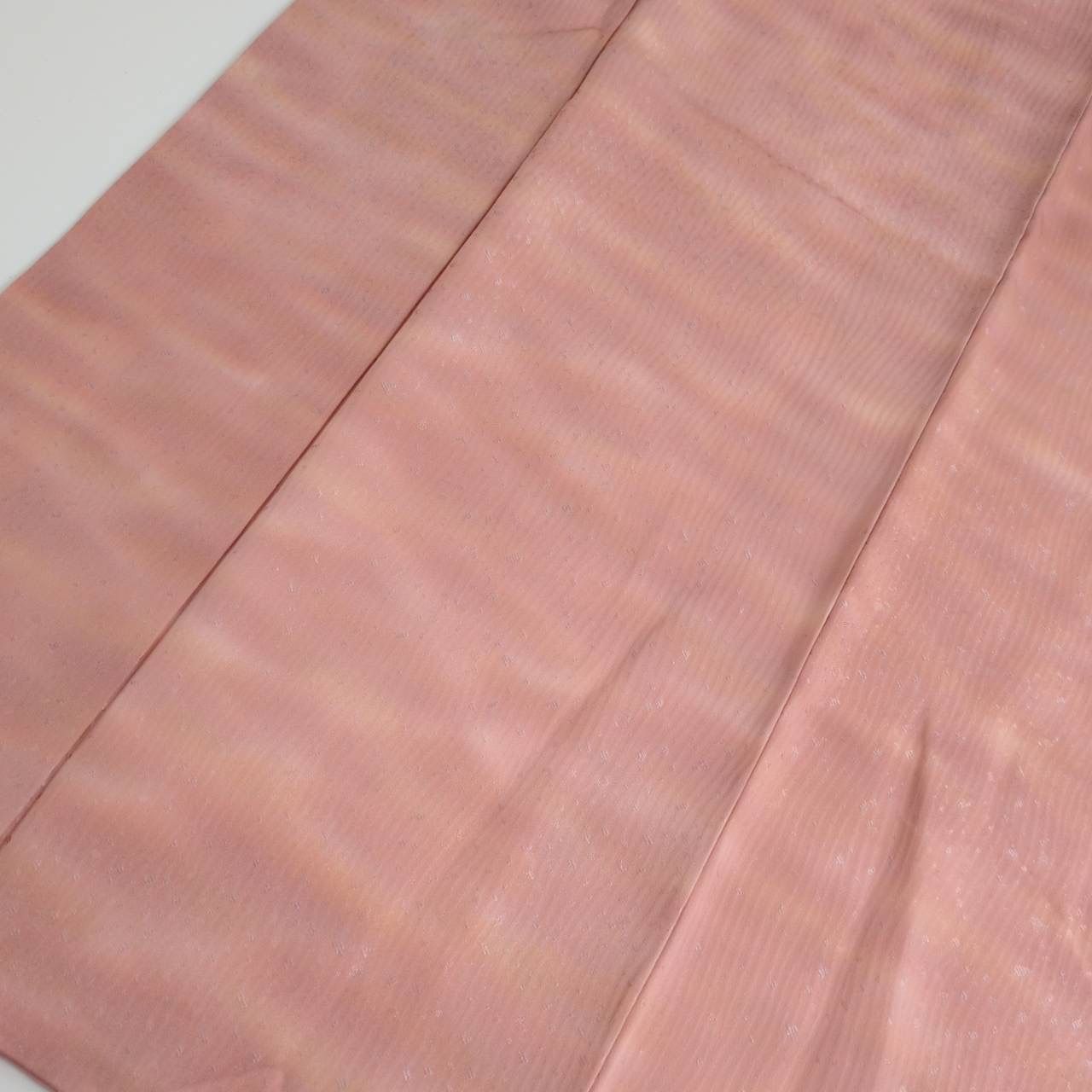 作家物 色無地 裄67 ぼかし染め 上品な地模様 紋無し 正絹 着物 MK