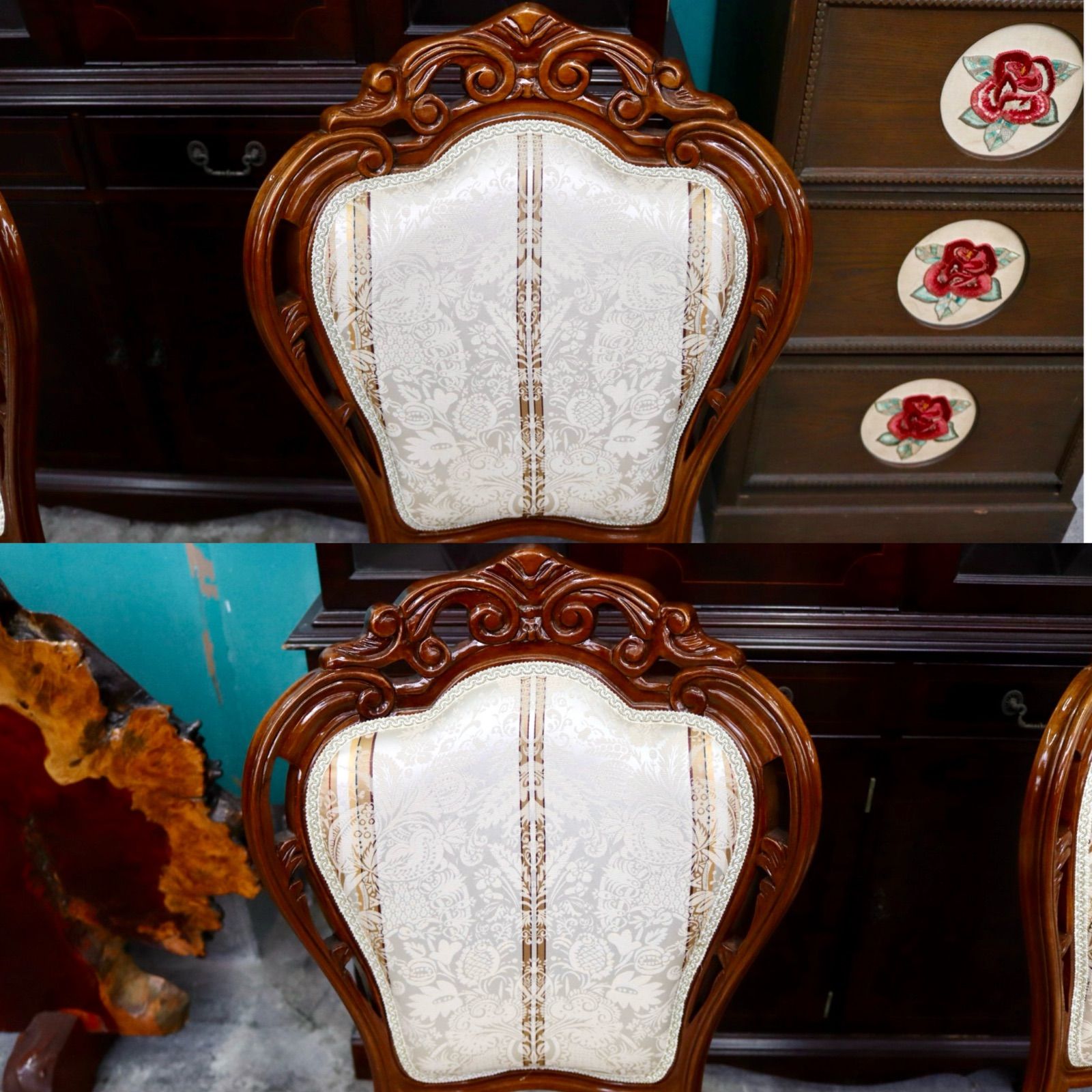 GMIK600A○イタリア製 ダイニングチェア アームレスチェア 椅子 2脚