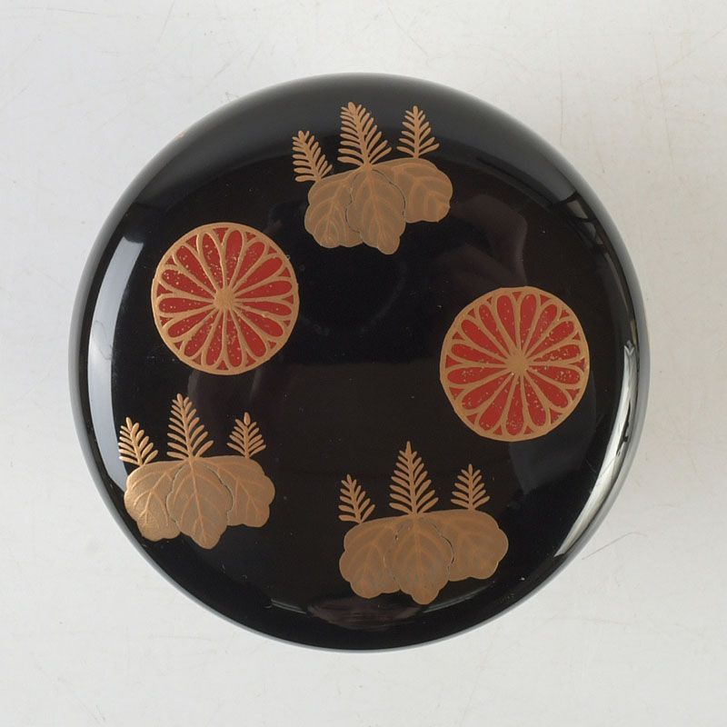 茶道具 山中塗 山下泰園作 高台寺 縁金 中棗 共箱 V S380 - メルカリ