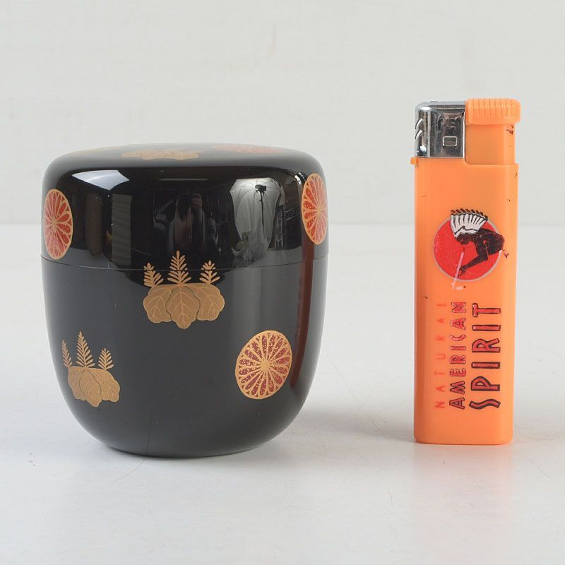 茶道具 山中塗 山下泰園作 高台寺 縁金 中棗 共箱 V S380 - メルカリ