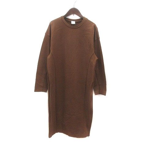 テンシャル　テックスウェットワンピース　ブラウン　L テンシャル テックスウェット ワンピース ブラウン L テックスウェット