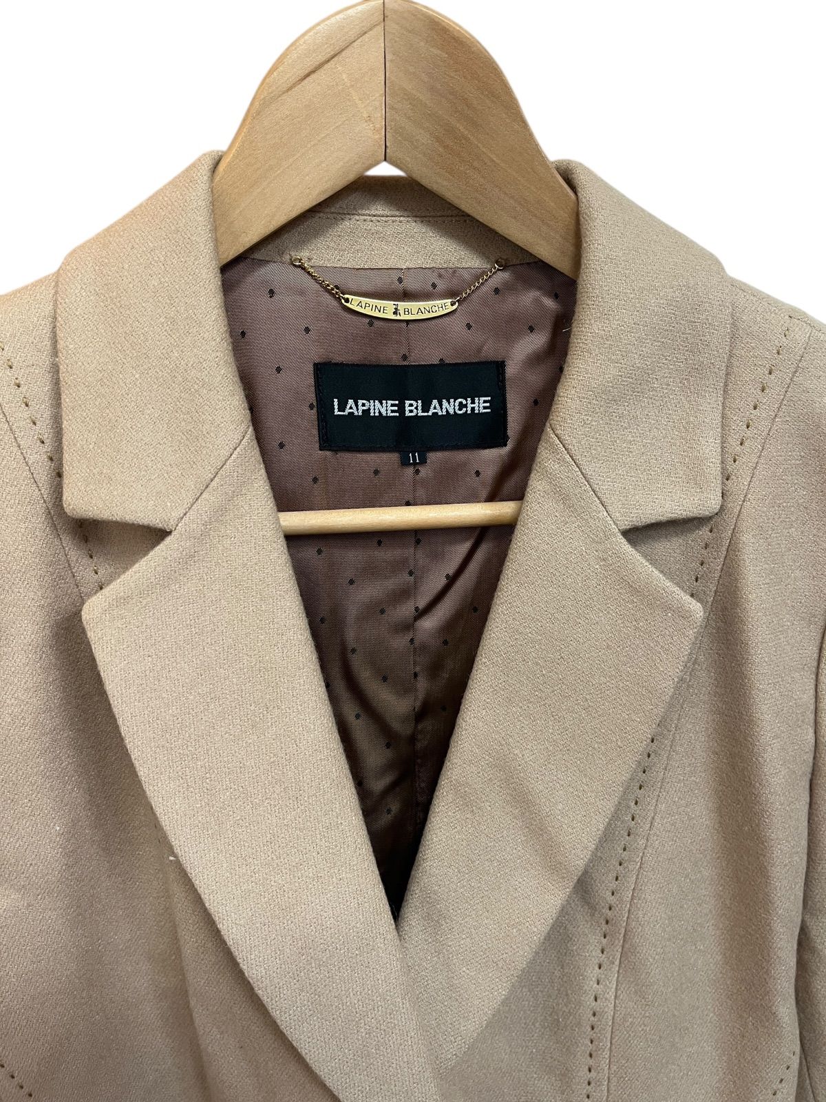 Z1616【美品】LAPINE BLANCHE ラピーヌブランシュ テーラード