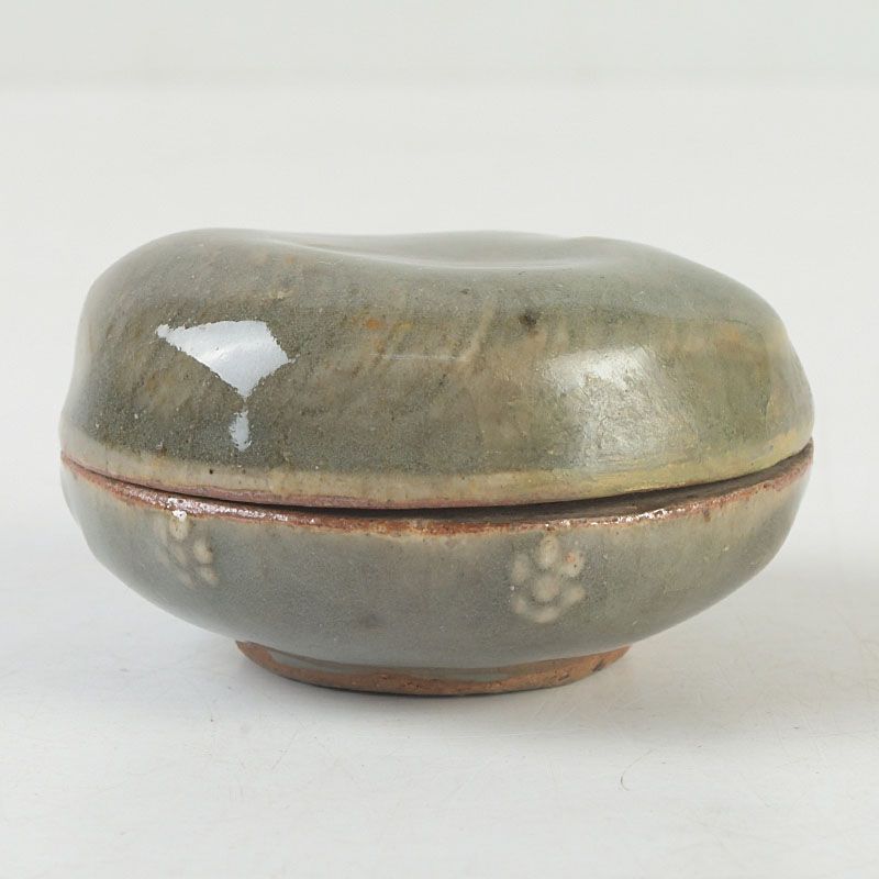 茶道具 清水六兵衛造 青磁 海老文 香合 共箱 C S381 - メルカリ