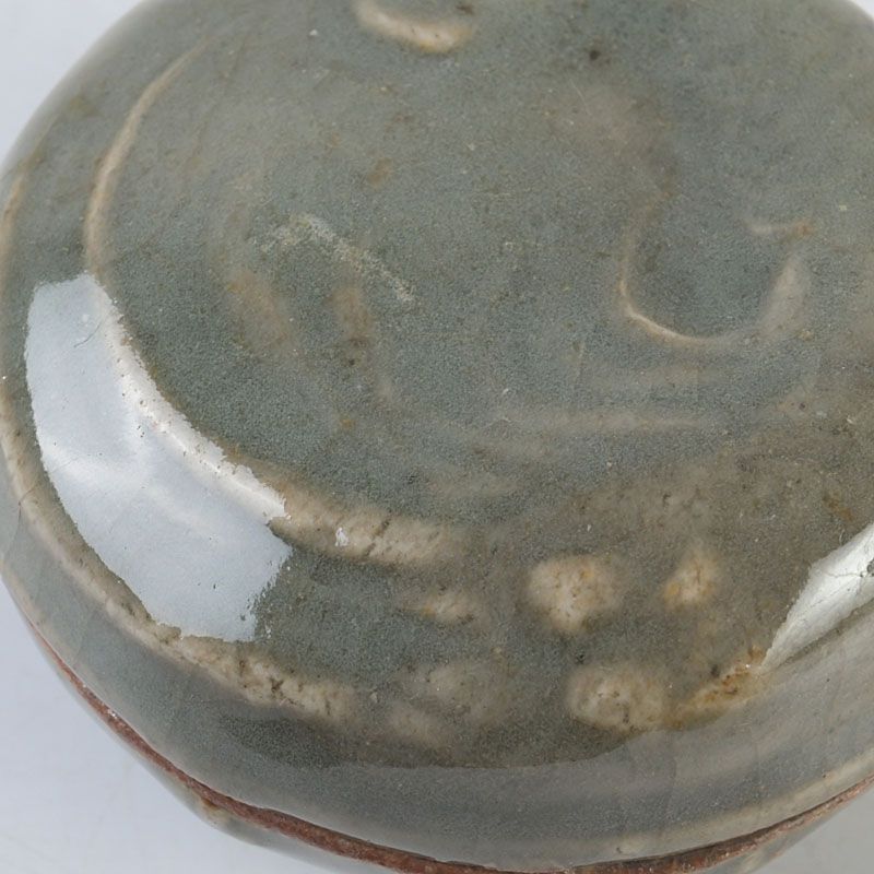 茶道具 清水六兵衛造 青磁 海老文 香合 共箱 C S381 - メルカリ